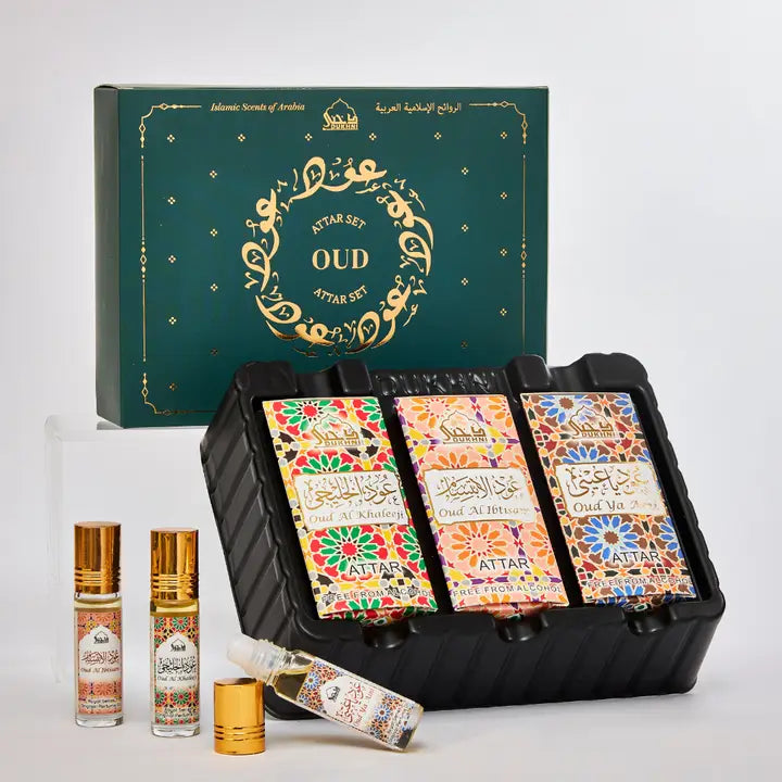 Oud Attar Set | Authentic Fragrance Oils For Ramadan & Eid