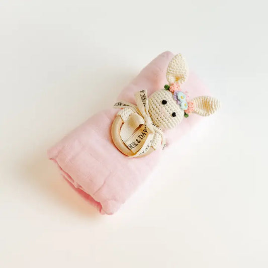 Pink Newborn Baby Bundle - 2 Piece Baby Shower Gift Set