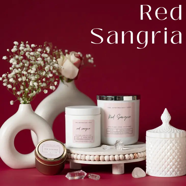 Red Sangria Soy Wax Candles