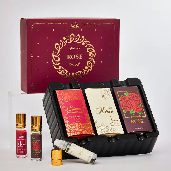 Rose Attar Set | Floral Attar Gift Set For Him & Her