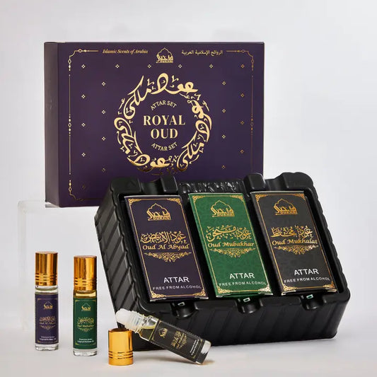 Royal Oud Attar Set | Luxe Arabic Oils For Ramadan & Eid