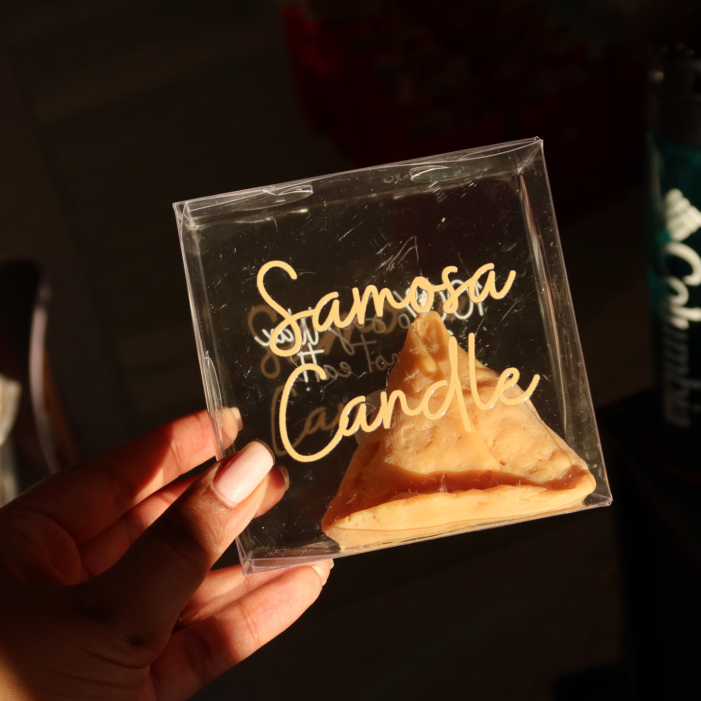 Samosa Candle – Handmade Soy Wax Unscented