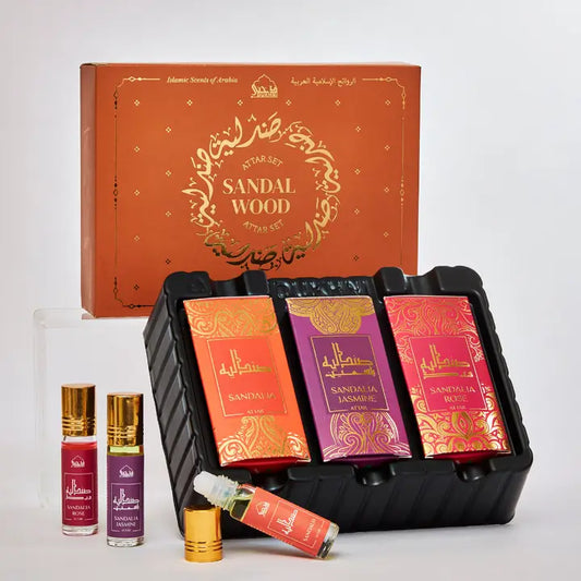 Sandalwood Attar Set | Authentic Fragrance Oils For Gifting