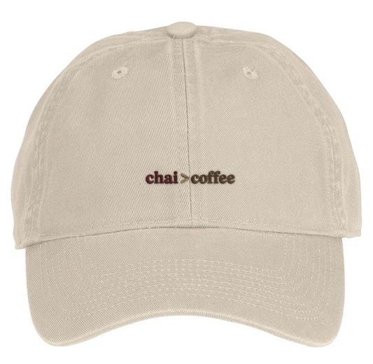 "Chai > Coffee" Baseball Cap – SD Exclusive