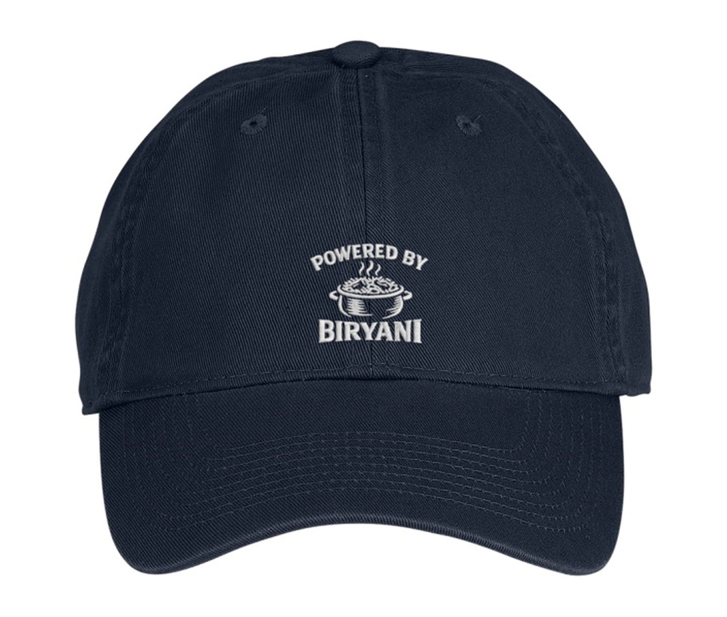 "Powered By Biryani" Baseball Cap – SD Exclusive