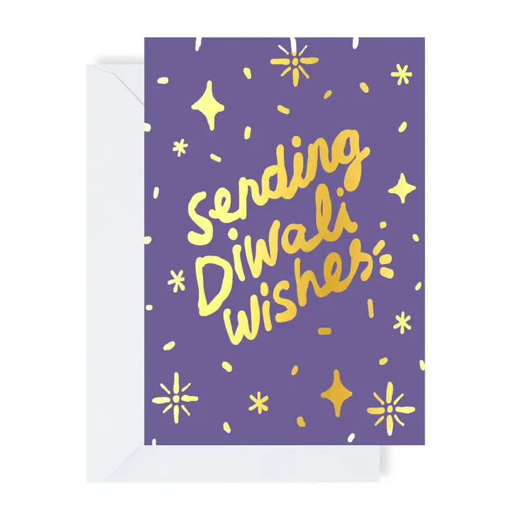 Sending Diwali Wishes Greetings Card