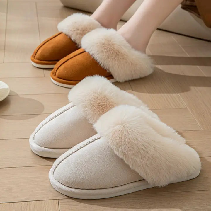 Soft Haven Winter Slippers – Warm Fur Lined House Slippers