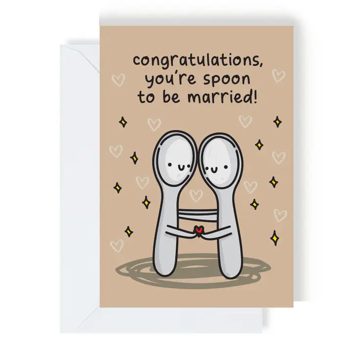 Spoon To Be Married Engagement Card