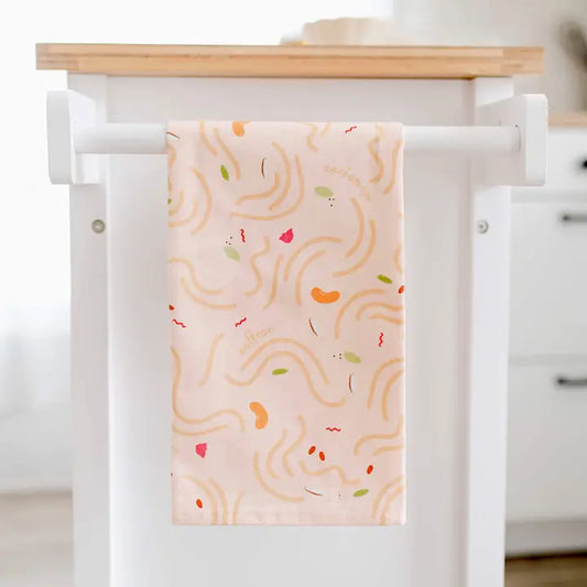 Swirly Seviyan Tea Towel