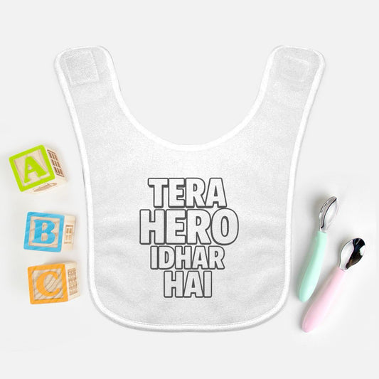 "Tera Hero Idhar Hai" Baby Bib
