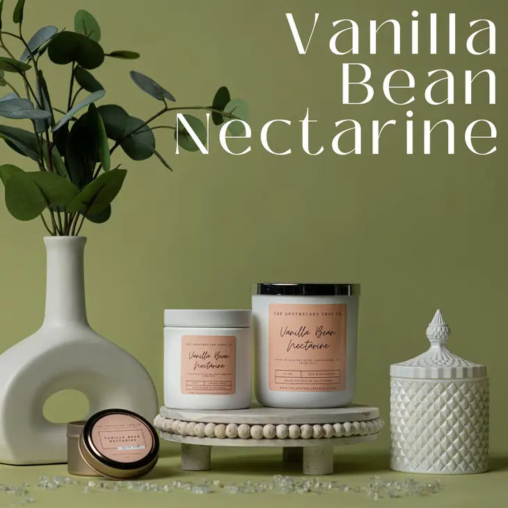 Vanilla Bean & Nectarine Soy Wax Candles