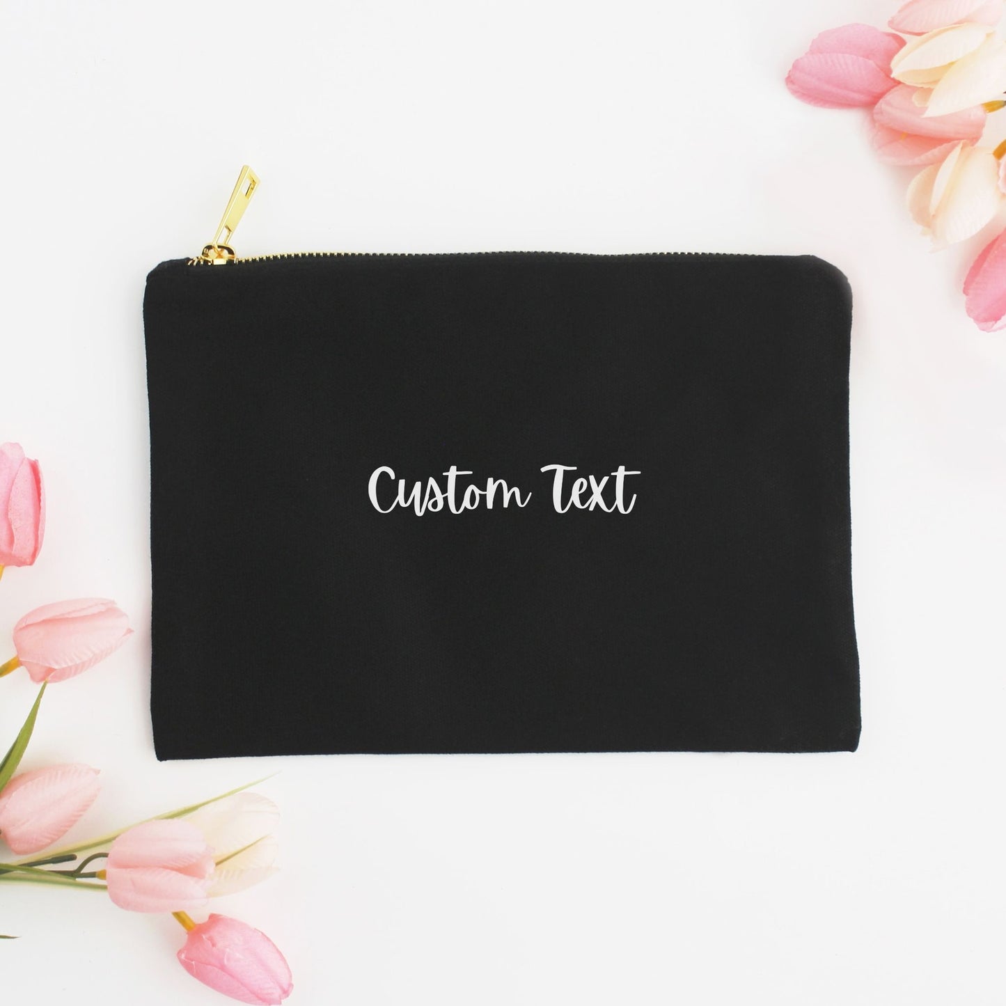 Custom Text - Makeup Bag