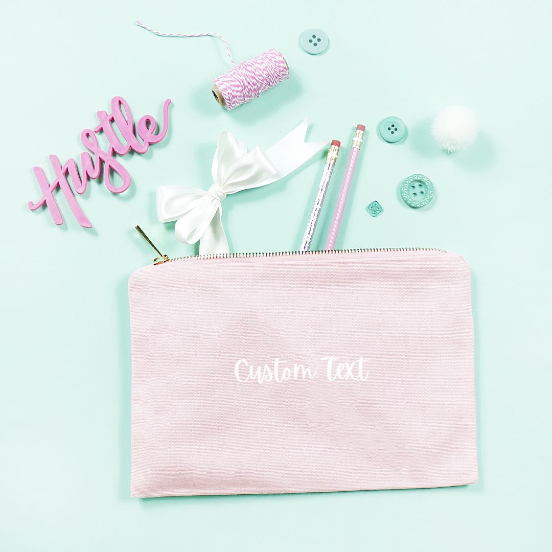 Custom Text - Makeup Bag