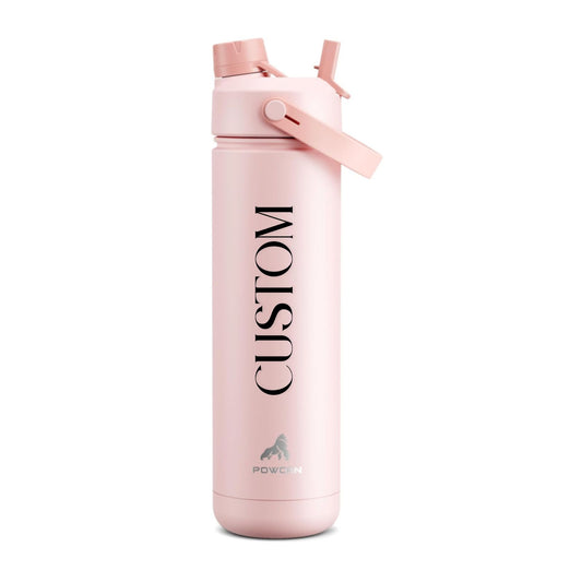 Blush Pink Custom Water Bottle – 26oz