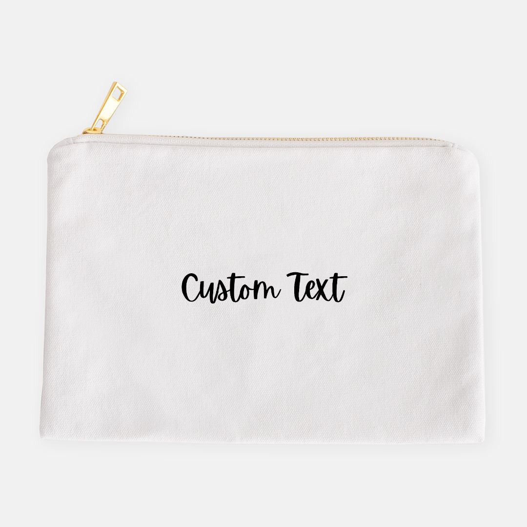 Custom Text - Makeup Bag