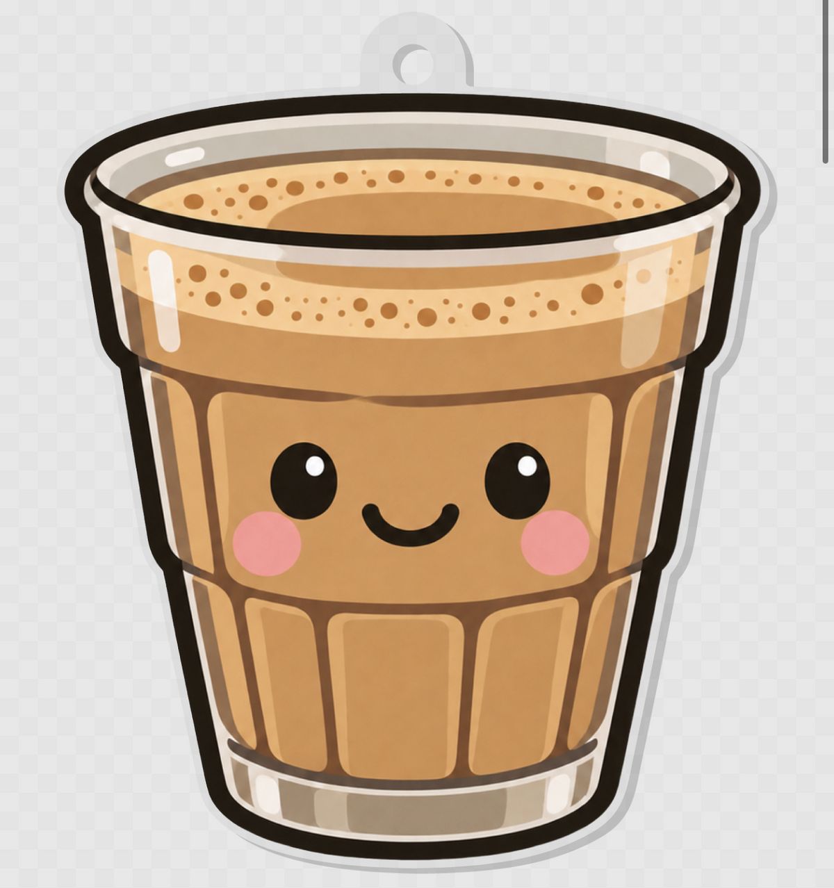 Cutting Chai Acrylic Keychain - SD Exclusive