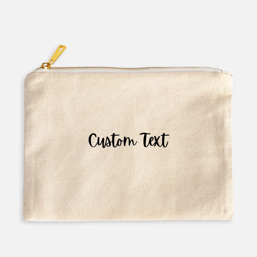 Custom Text - Makeup Bag