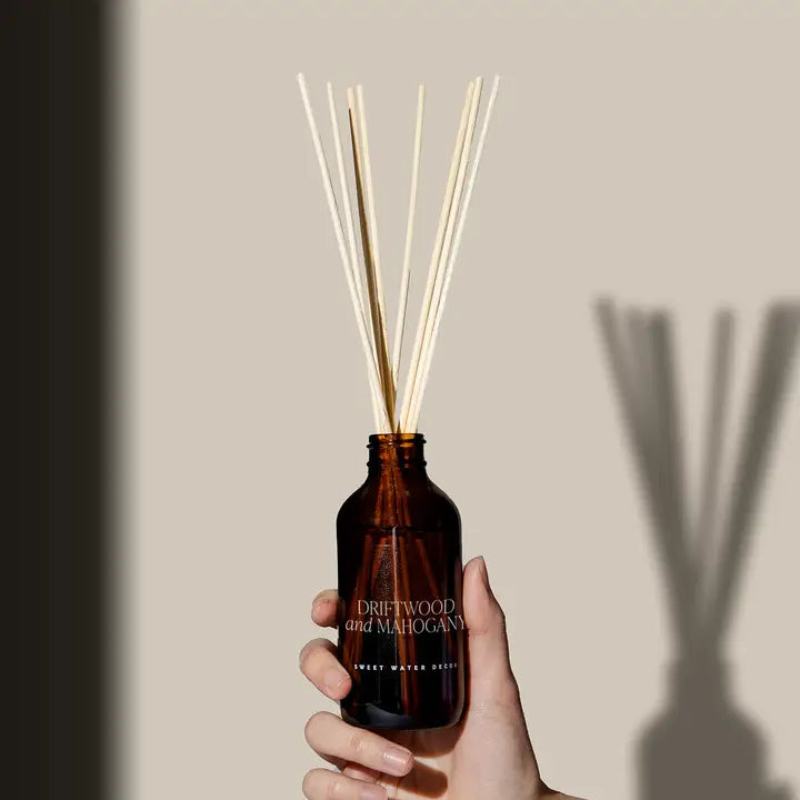 Driftwood and Mahogany Amber Reed Diffuser - Home Decor