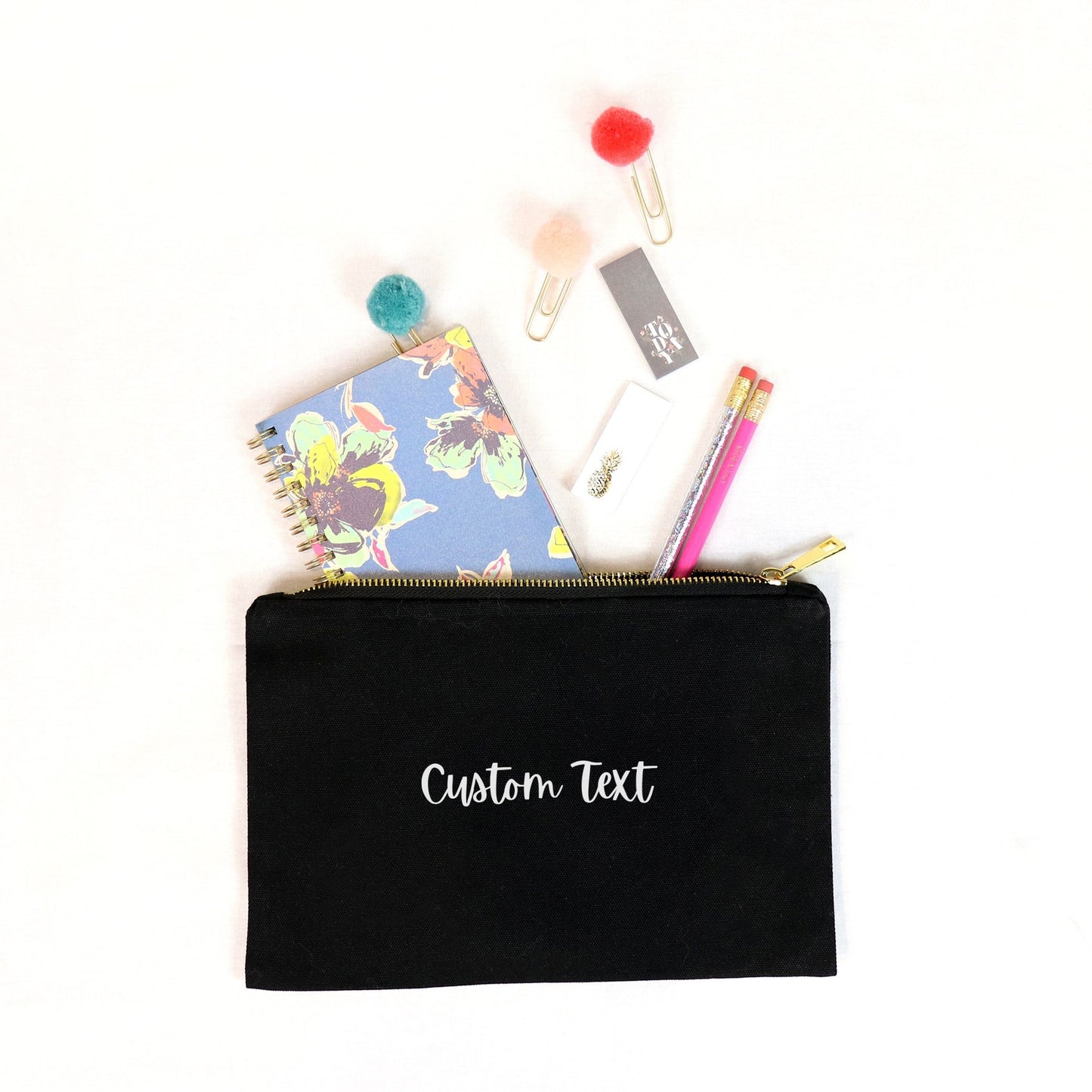 Custom Text - Makeup Bag