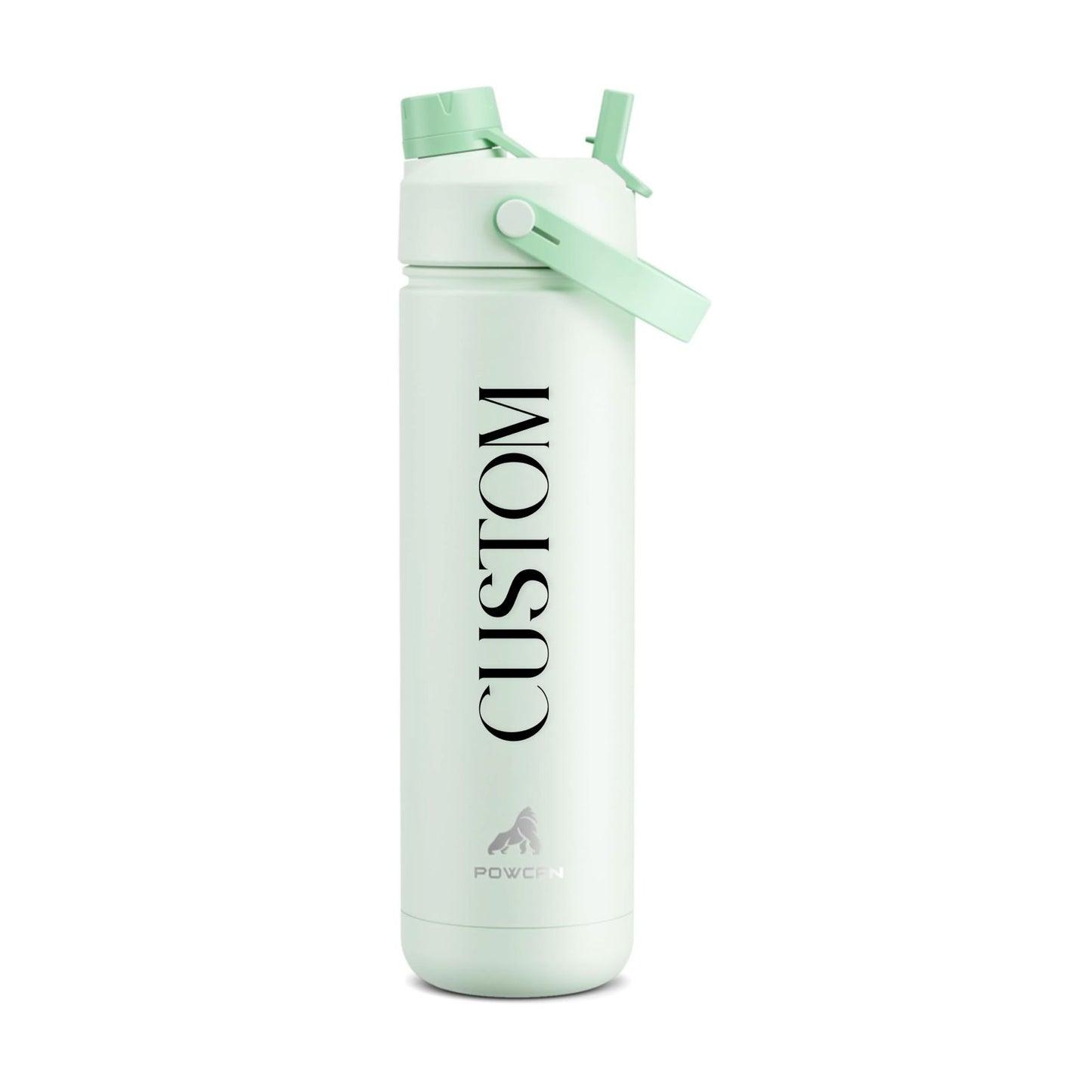 Mint Green Custom Water Bottle – 26oz