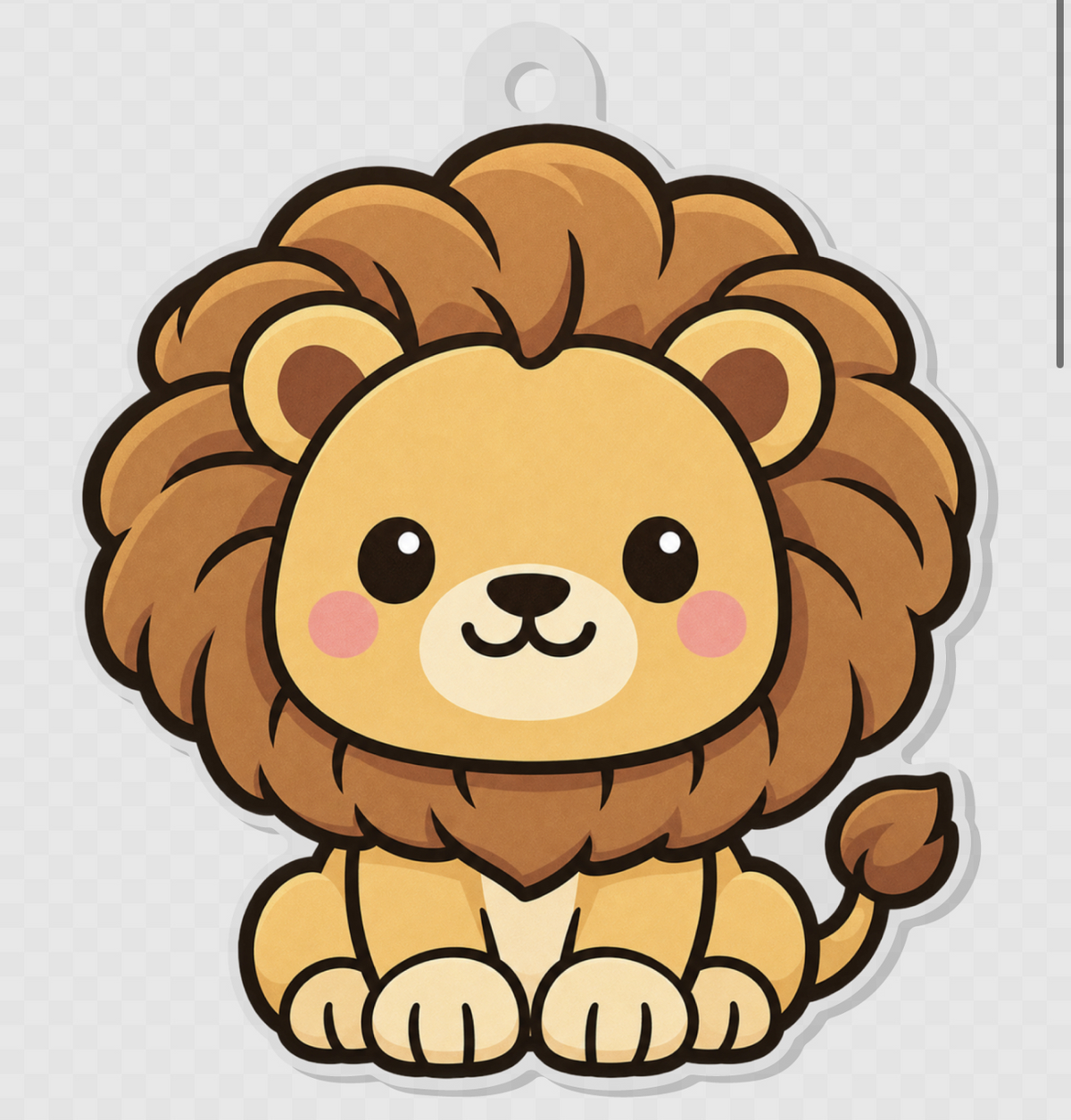 Sher Lion Acrylic Keychain – SD Exclusive