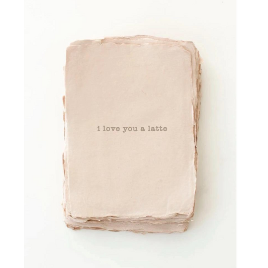 "Love Latte" Coffee Card