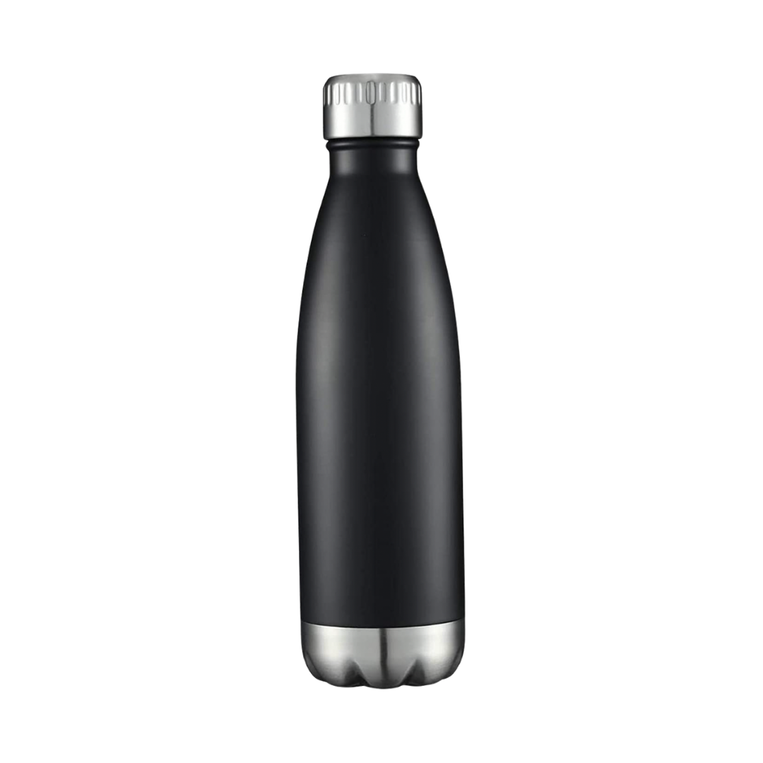 Steel Water Bottle - Black