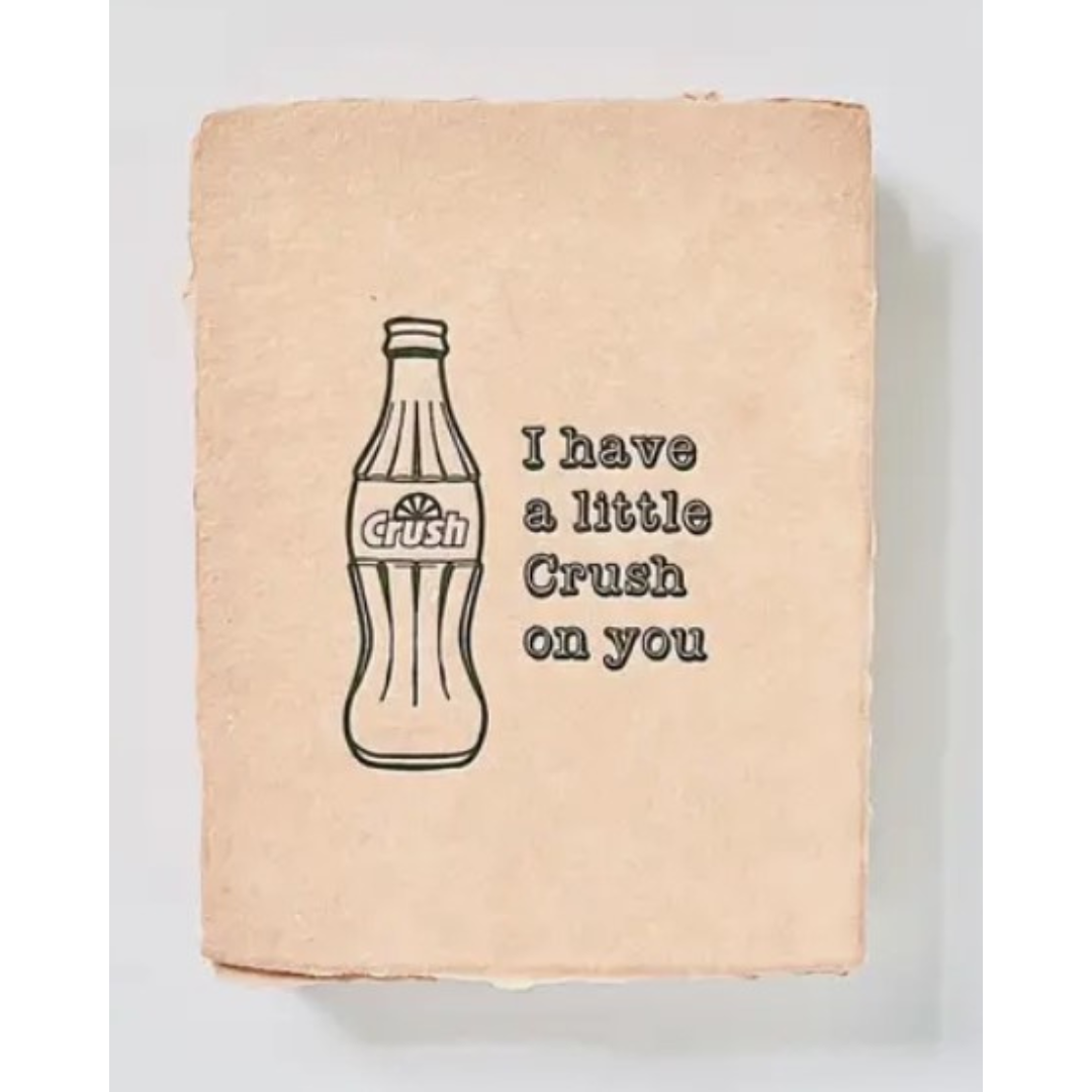"I have a little crush on you" Love Greeting Card