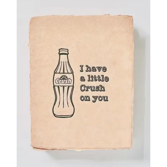 "I have a little crush on you" Love Greeting Card