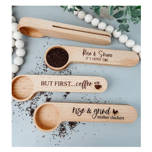 Coffee Scoop/Clip | But First...Coffee