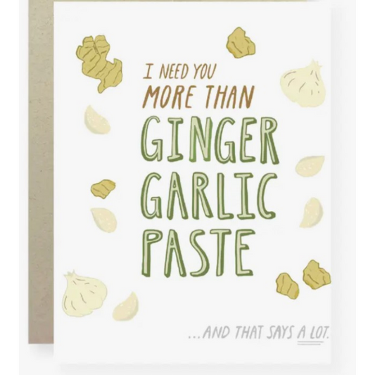 Ginger Garlic Paste Card