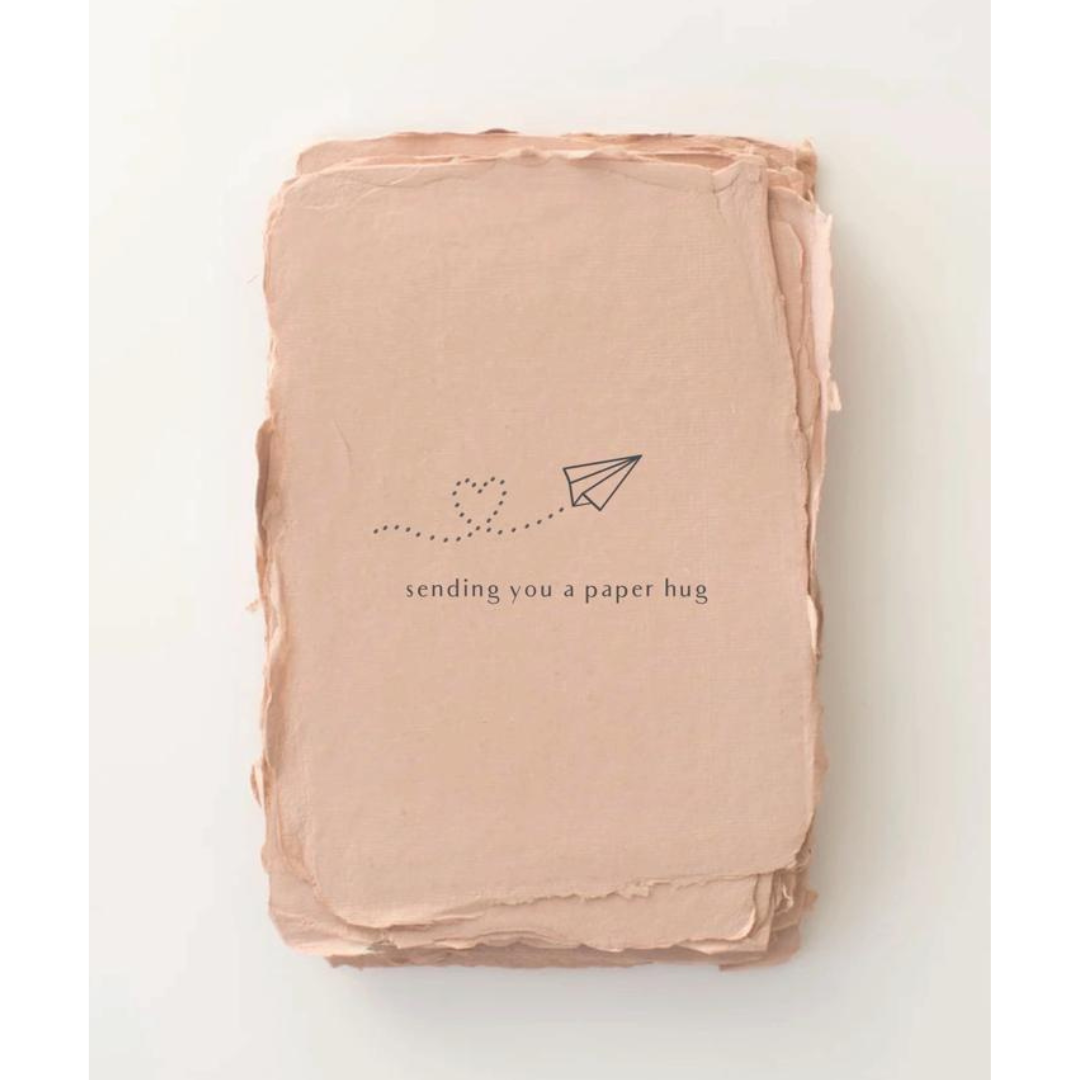"Sending You a Paper Hug" Encouragement Greeting Card