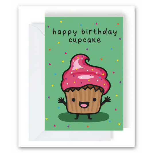Happy Birthday Cupcake Greeting Card