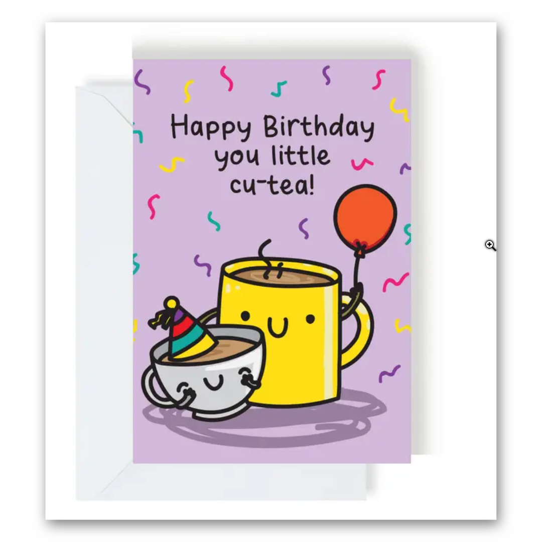 Happy Birthday Cu-tea Birthday Greeting Card