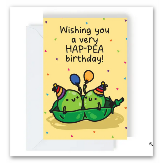 Hap-pea Birthday Greeting card