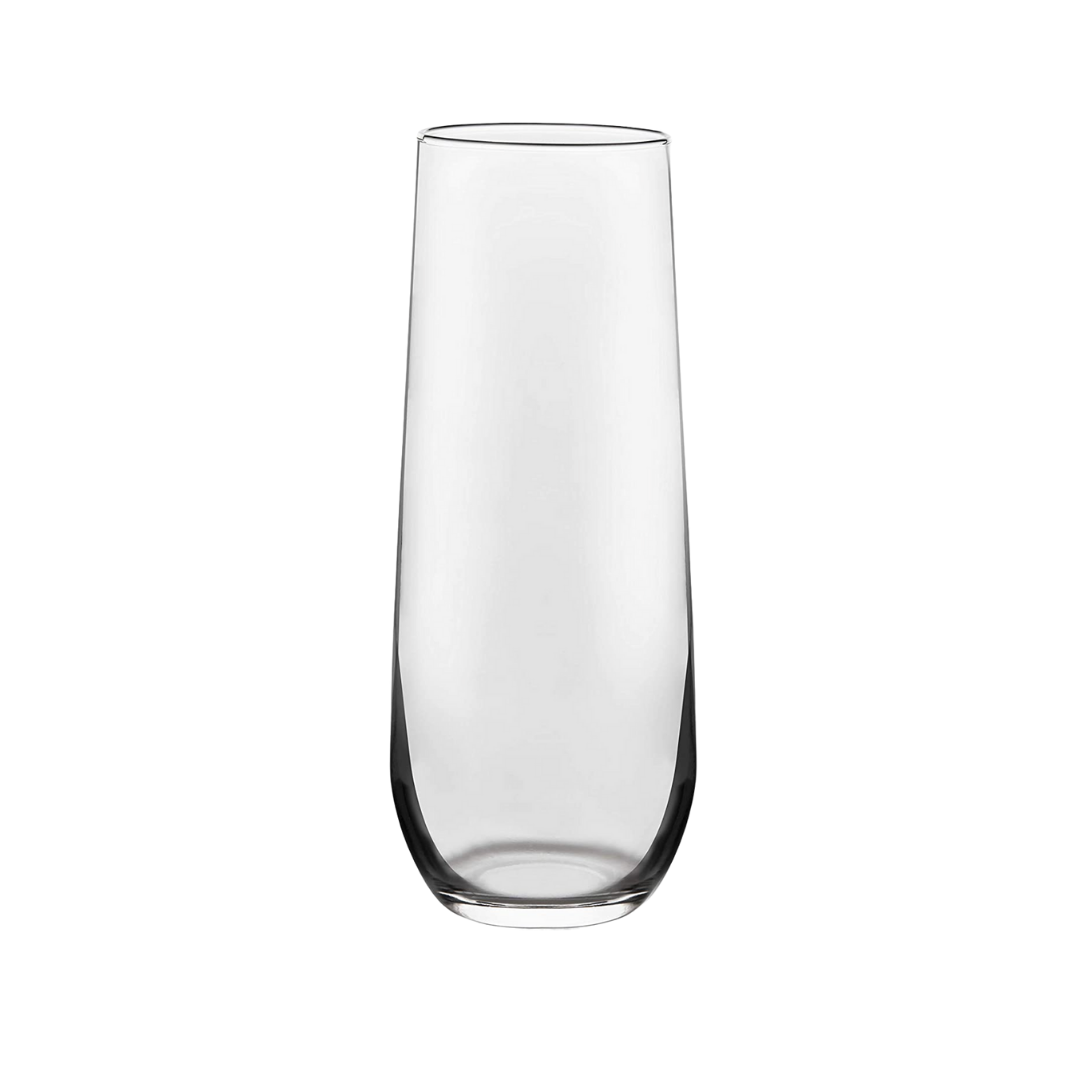 Stemless Flute Glass - Clear