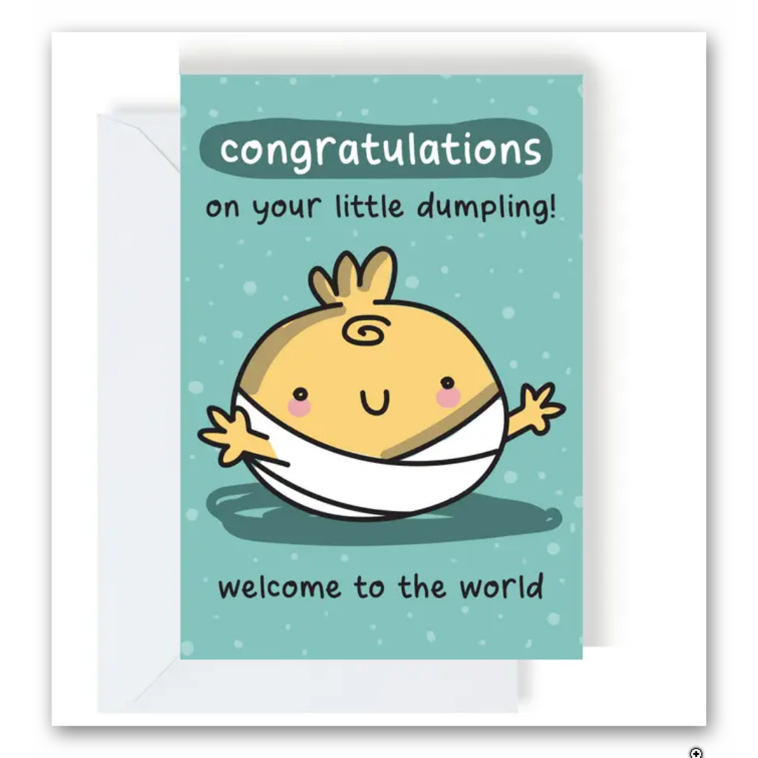 Congratulations On Your Little Dumpling Baby Greeting Card