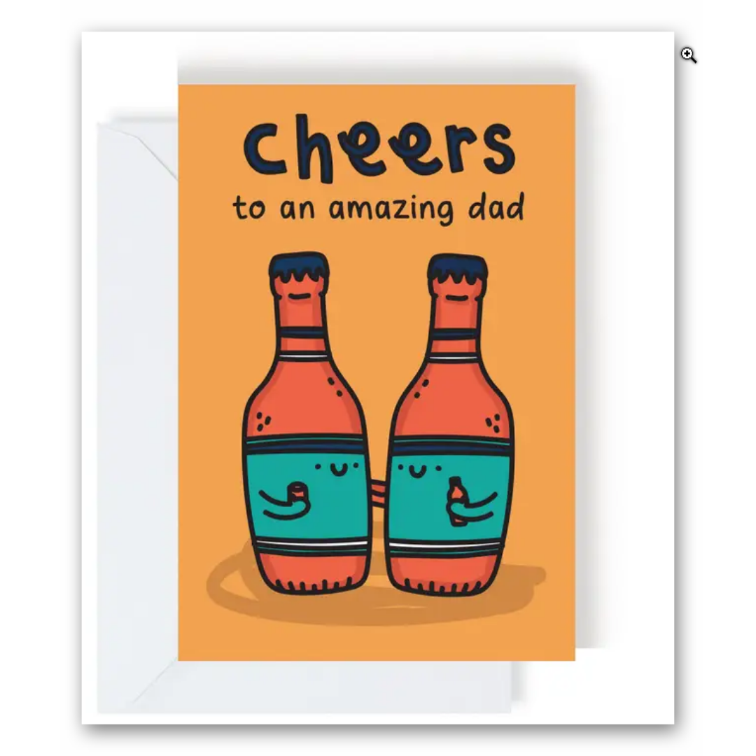 Cheers To An Amazing Dad Greeting Card