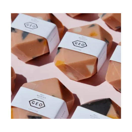Terrazzo mini gem bar soap. Eco friendly, low waste. Modern - Pink