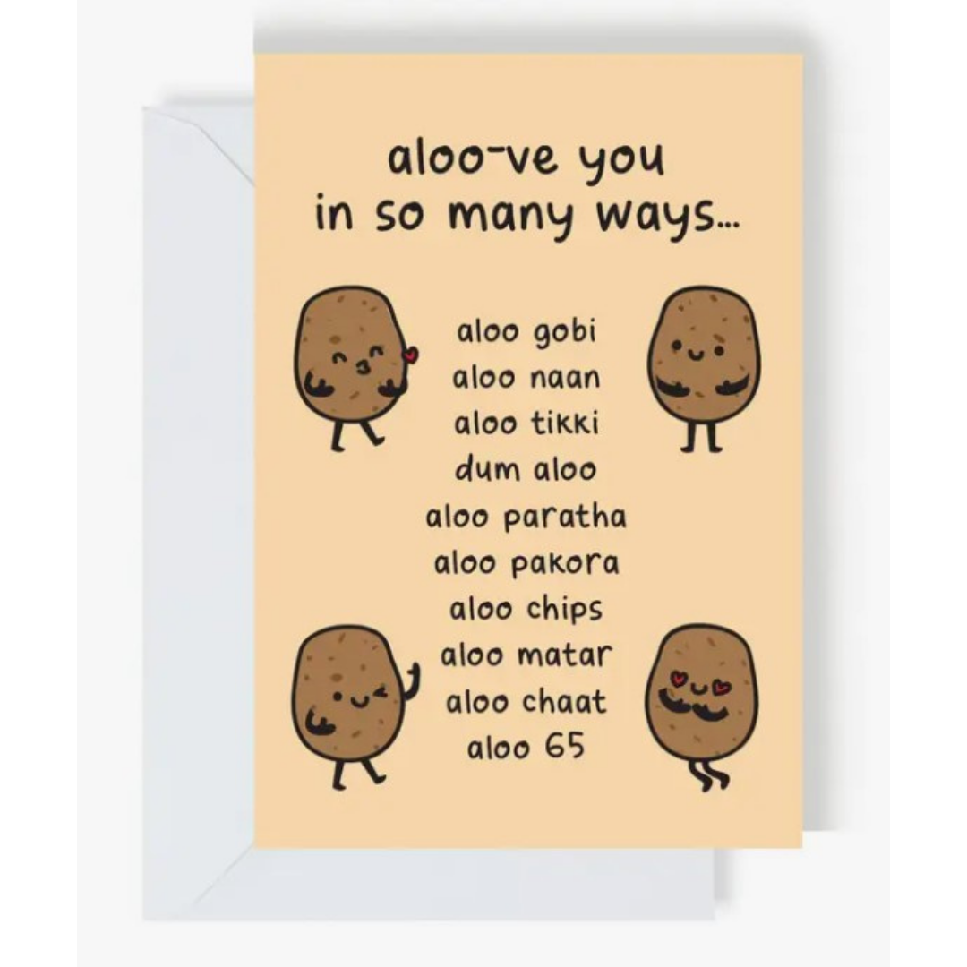 Aloo-ve You In So Many Ways Greeting Card