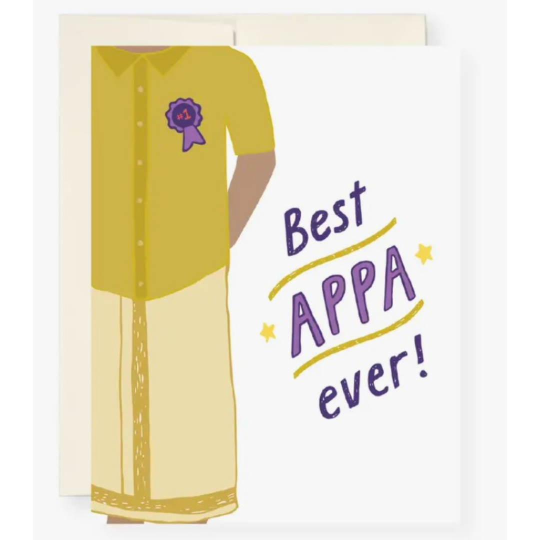 Best Appa Ever Speed Card