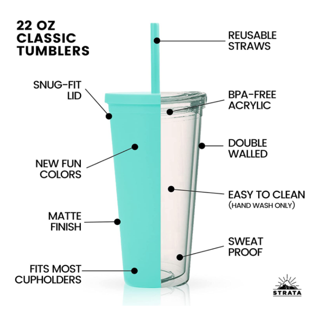 Pastel Tumbler 22oz - Teal