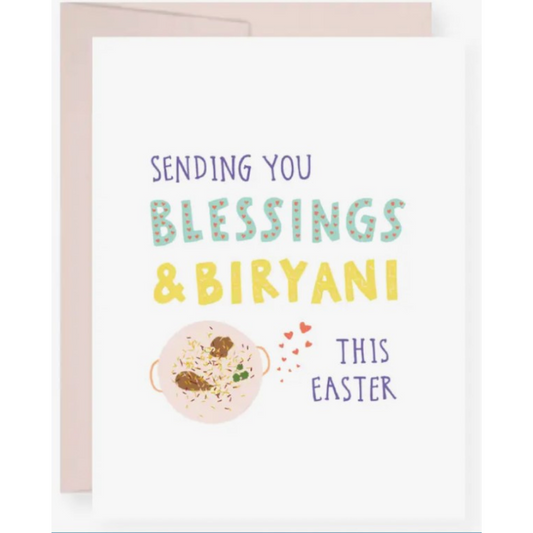 Blessings And Biryani Card