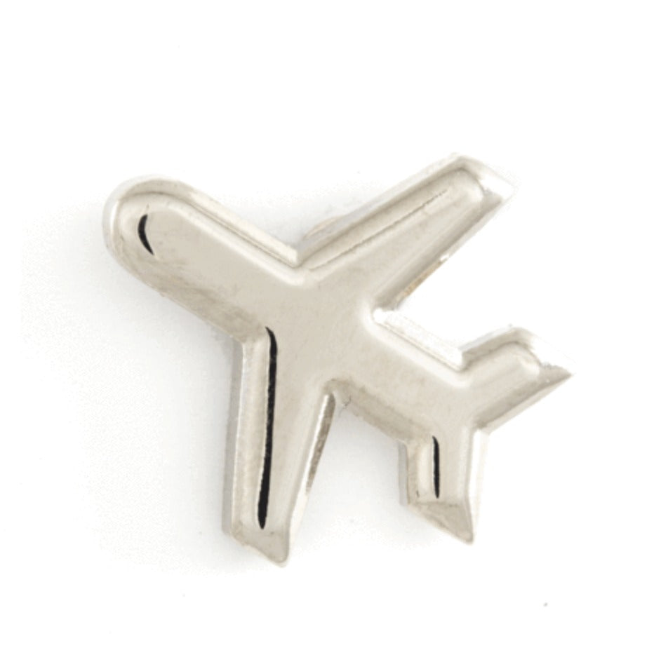 Airplane .875" Wide - Enamel Pin