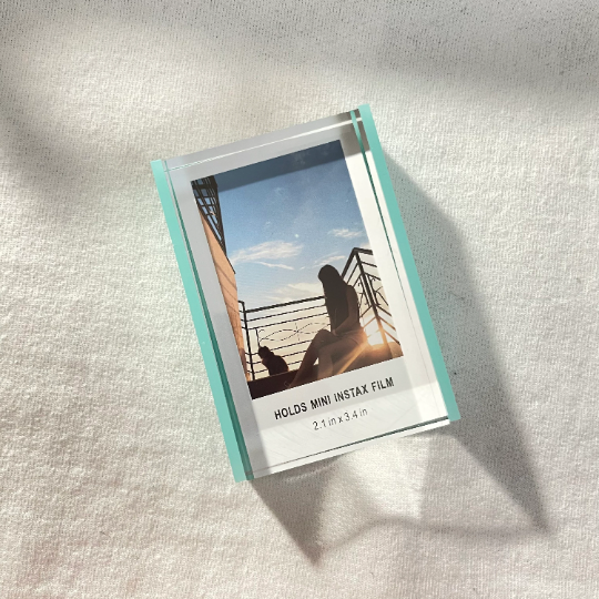 CUSTOM Photo Printed Inside Frame - Turquoise Blue