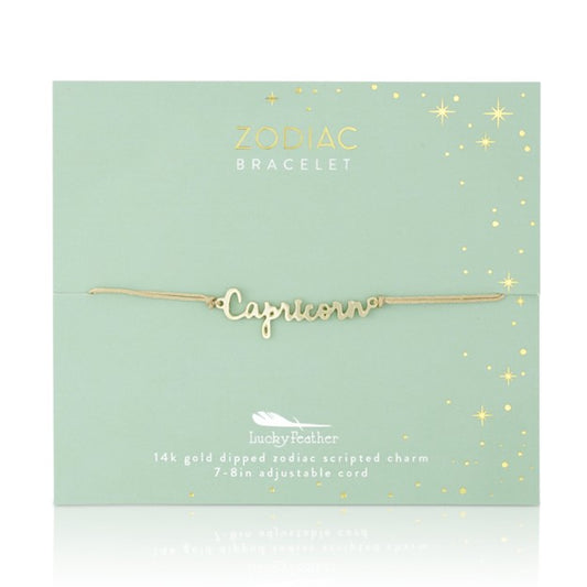 Zodiac Bracelet Gold - CAPRICORN - December 22 - January 19