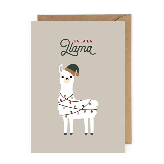 "Fa La La Llama" Greeting Card