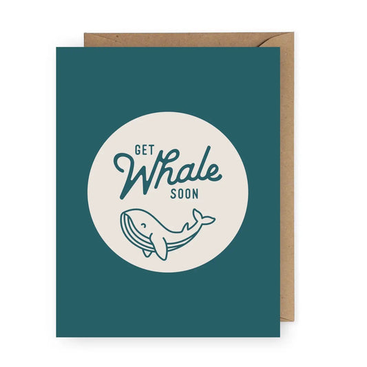"Get Whale Soon" Greeting Card