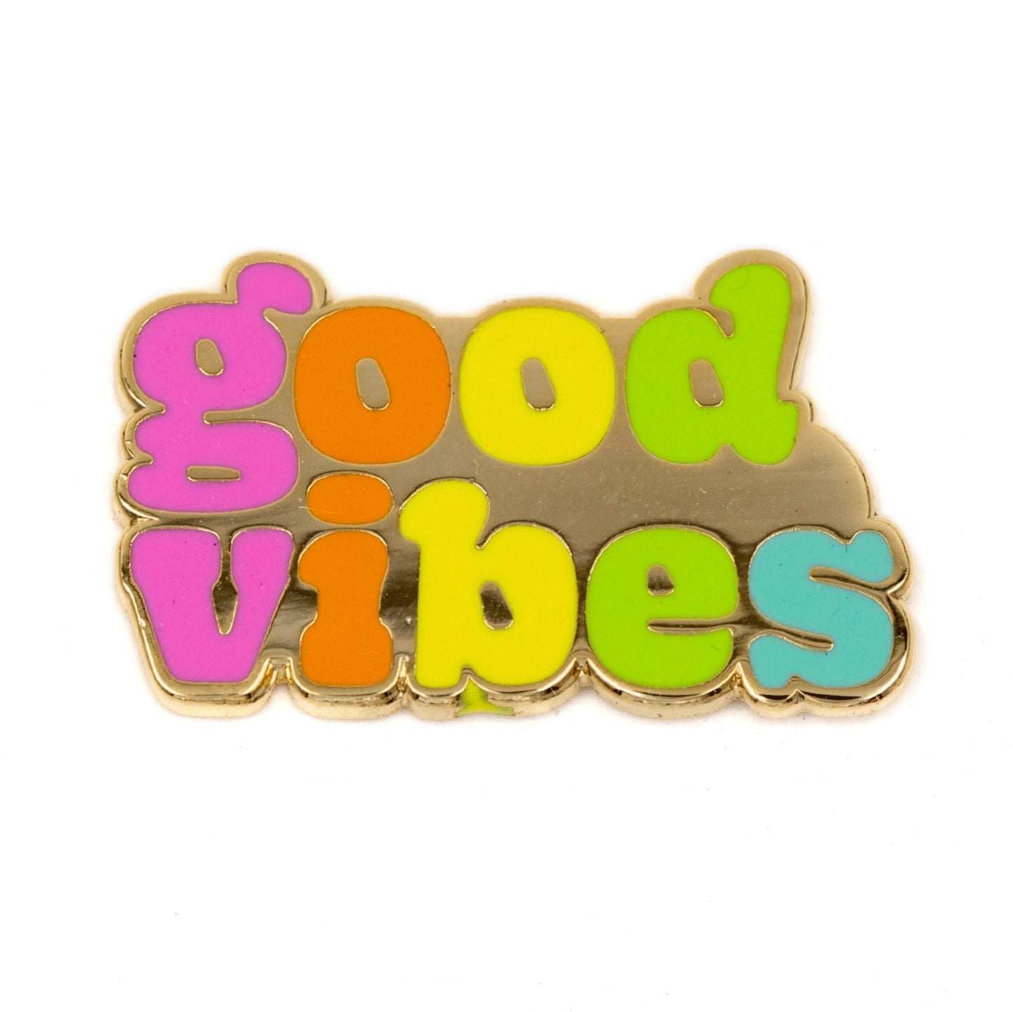 Good Vibes 1" Tall - Enamel Pin