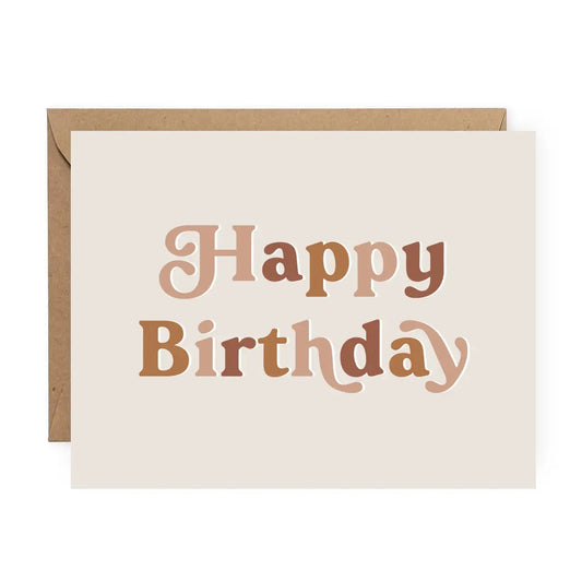 "Happy Birthday" Greeting Card